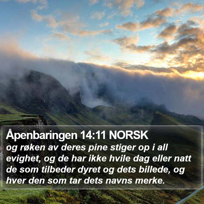 Åpenbaringen 14:11 NORSK Bible Study