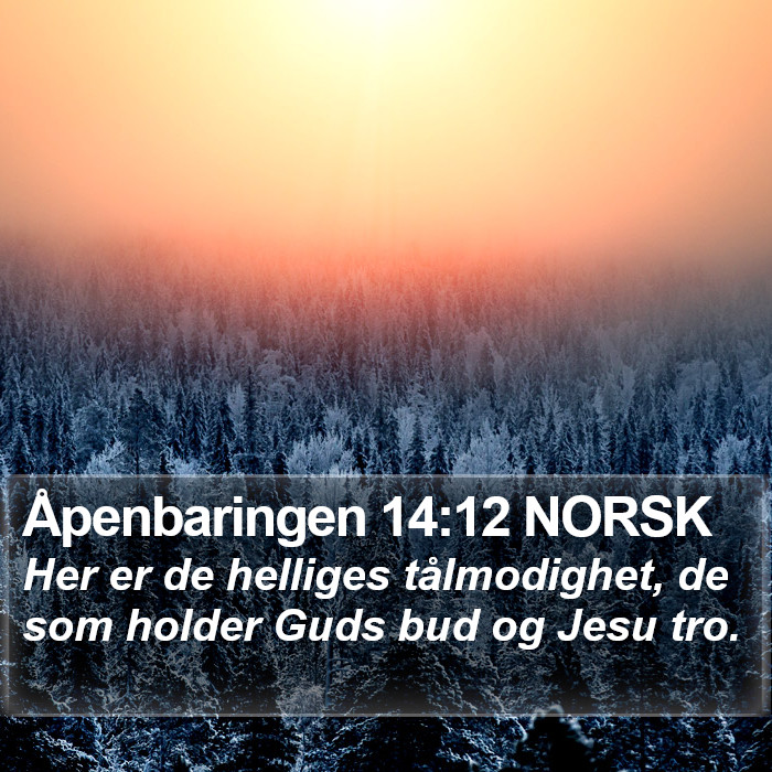 Åpenbaringen 14:12 NORSK Bible Study