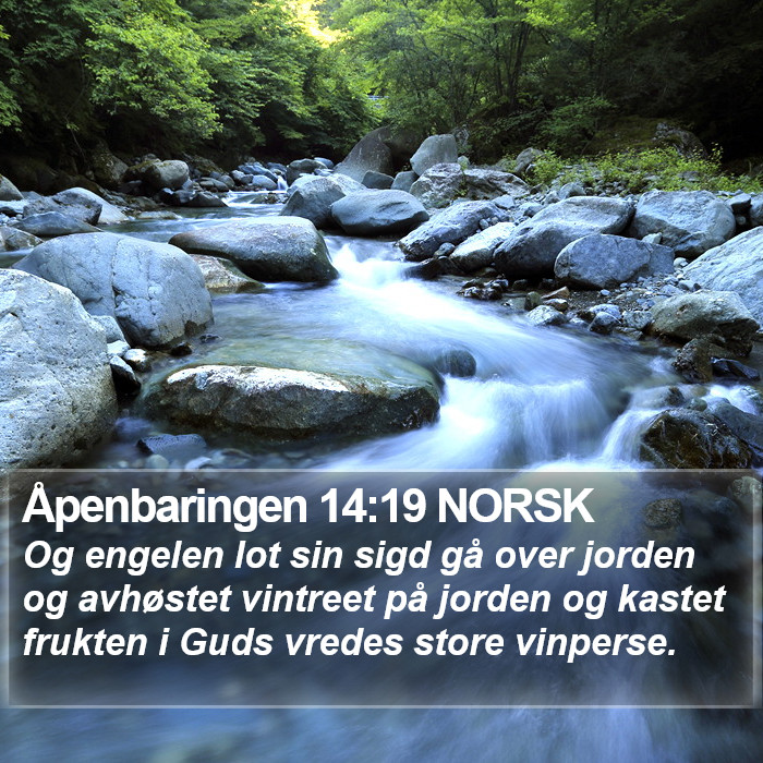 Åpenbaringen 14:19 NORSK Bible Study