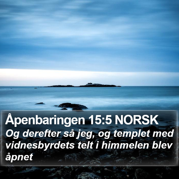 Åpenbaringen 15:5 NORSK Bible Study