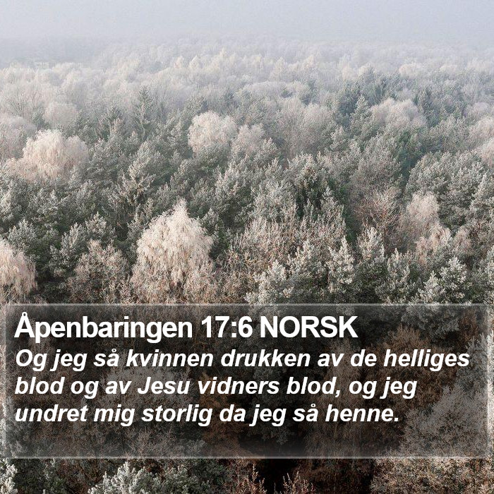 Åpenbaringen 17:6 NORSK Bible Study