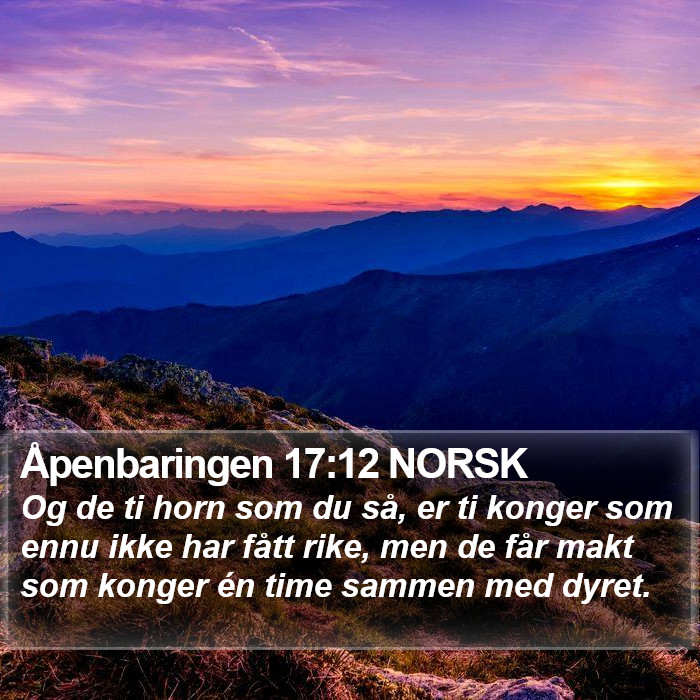 Åpenbaringen 17:12 NORSK Bible Study