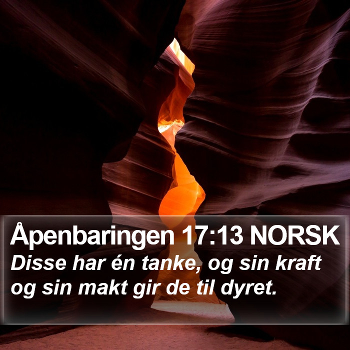 Åpenbaringen 17:13 NORSK Bible Study