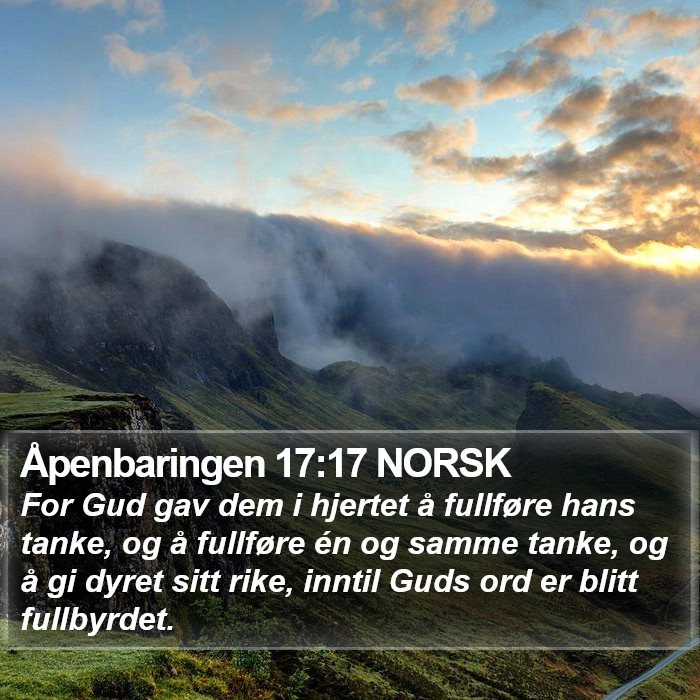 Åpenbaringen 17:17 NORSK Bible Study