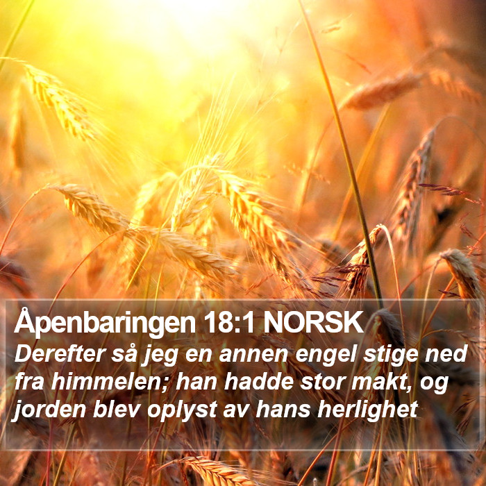 Åpenbaringen 18:1 NORSK Bible Study