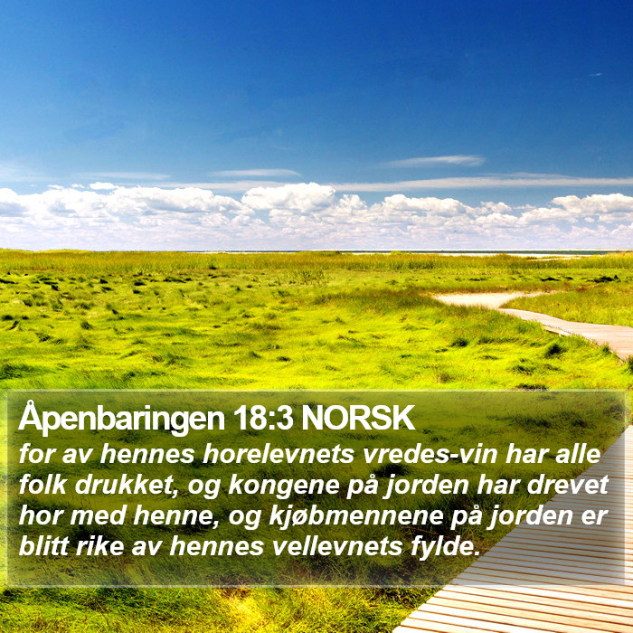 Åpenbaringen 18:3 NORSK Bible Study