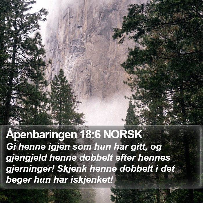 Åpenbaringen 18:6 NORSK Bible Study