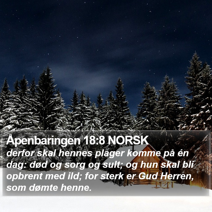 Åpenbaringen 18:8 NORSK Bible Study