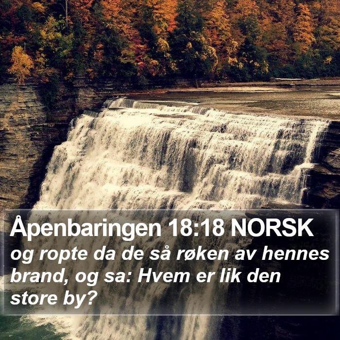 Åpenbaringen 18:18 NORSK Bible Study