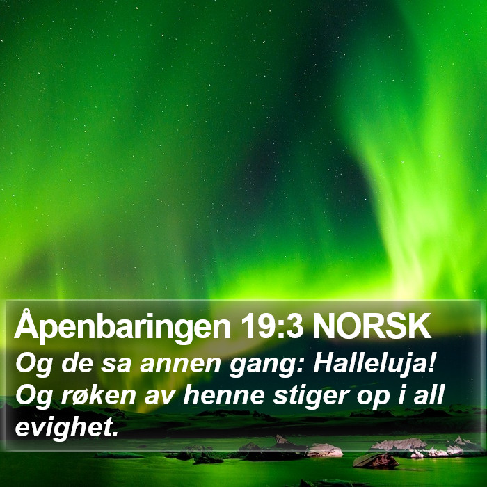 Åpenbaringen 19:3 NORSK Bible Study