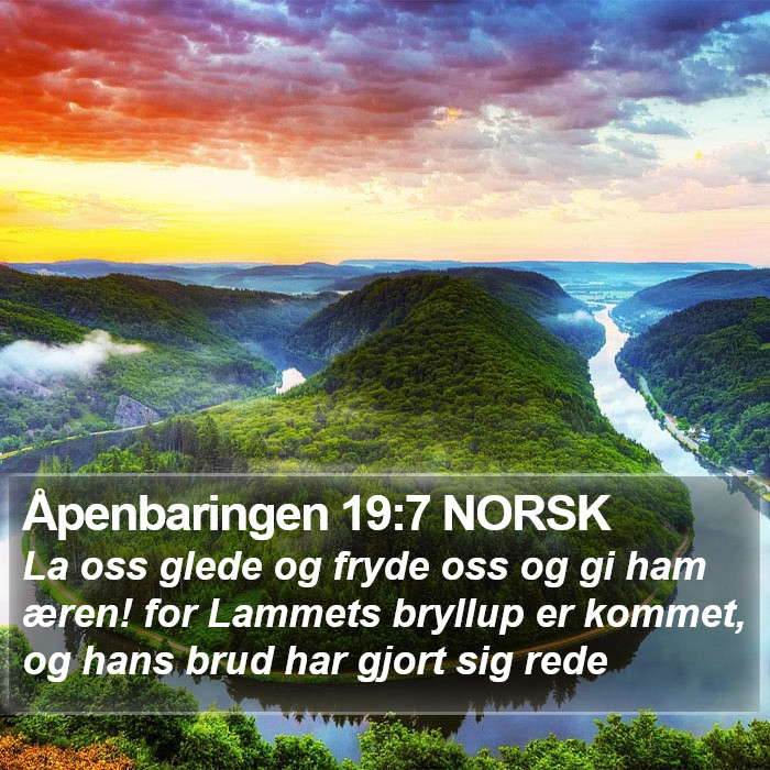 Åpenbaringen 19:7 NORSK Bible Study