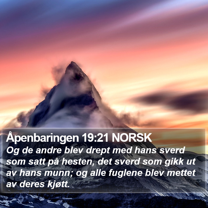 Åpenbaringen 19:21 NORSK Bible Study