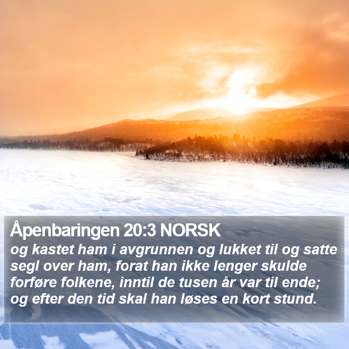 Åpenbaringen 20:3 NORSK Bible Study