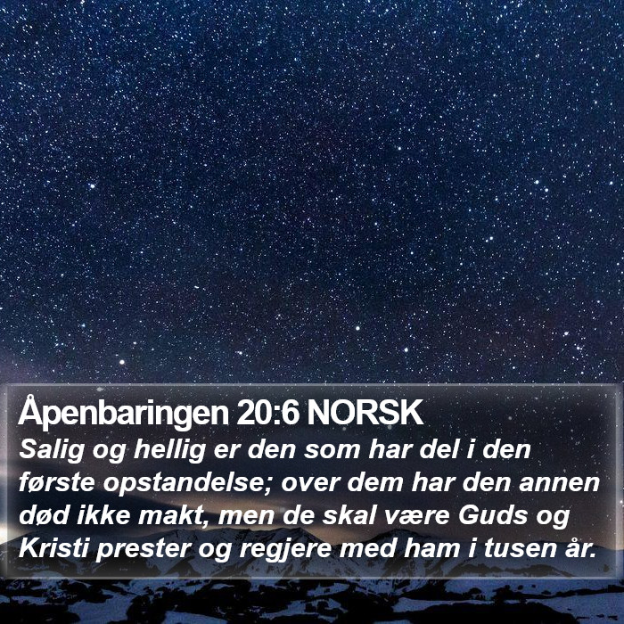 Åpenbaringen 20:6 NORSK Bible Study