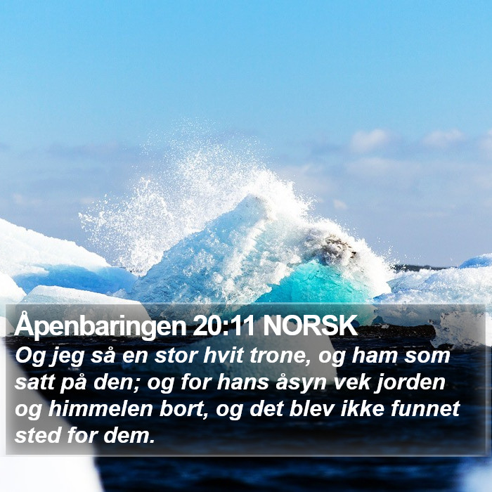 Åpenbaringen 20:11 NORSK Bible Study