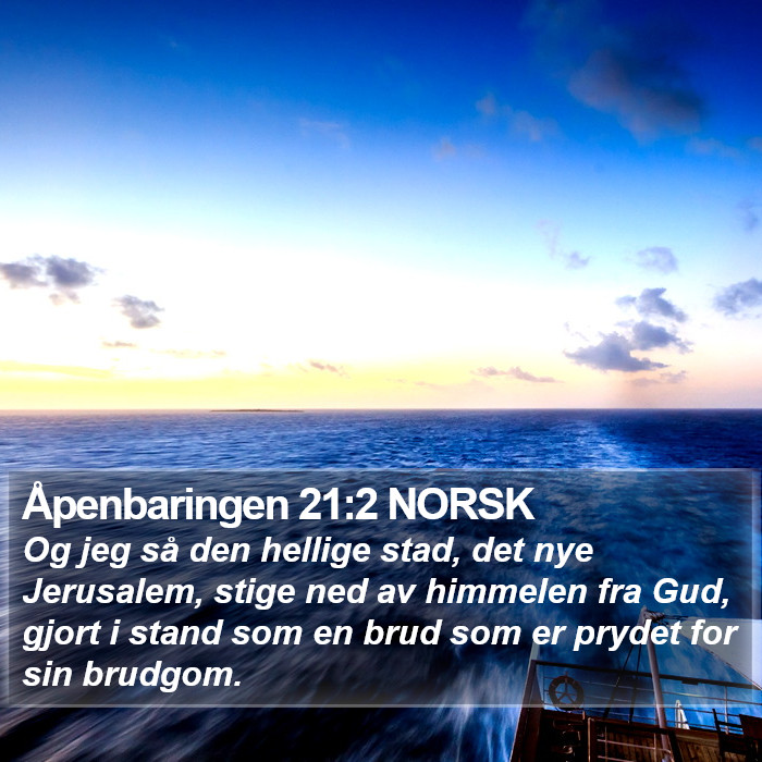 Åpenbaringen 21:2 NORSK Bible Study
