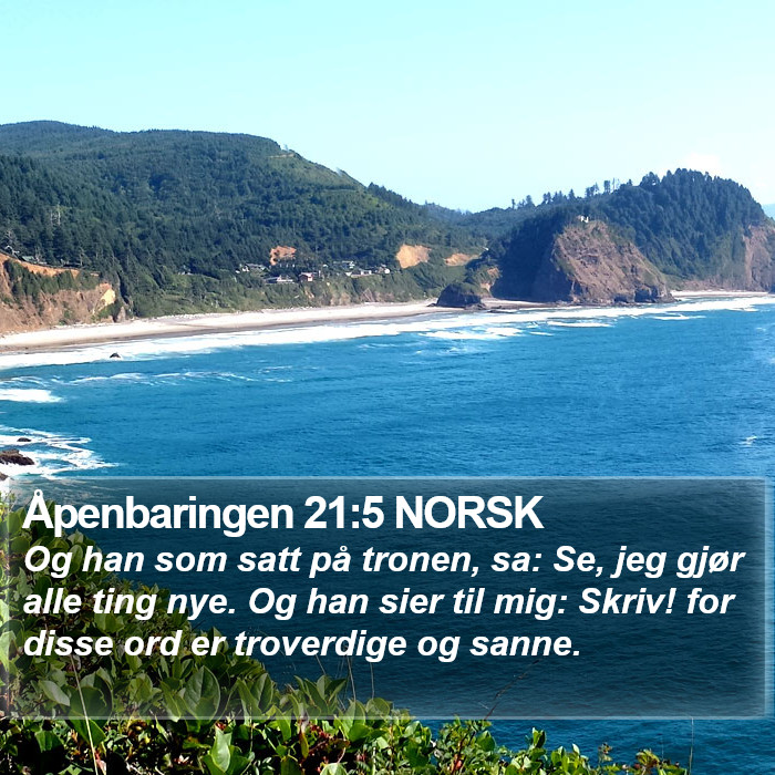 Åpenbaringen 21:5 NORSK Bible Study