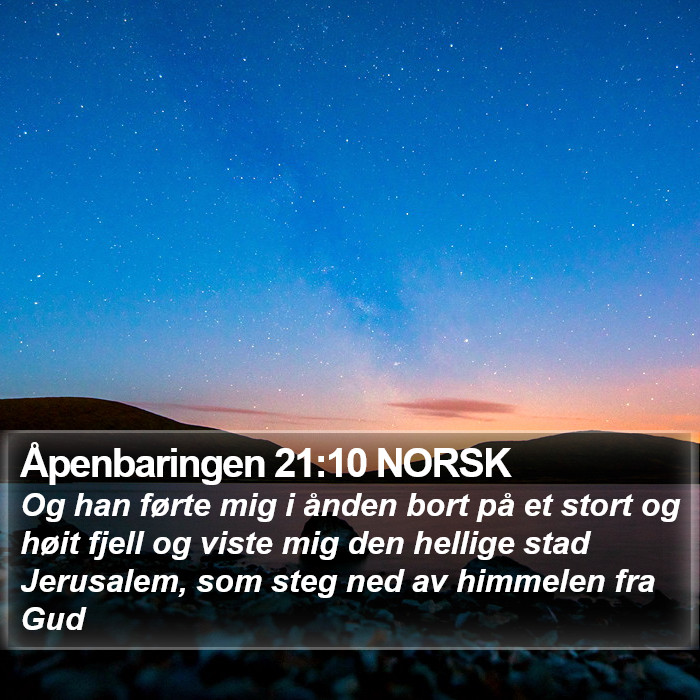 Åpenbaringen 21:10 NORSK Bible Study