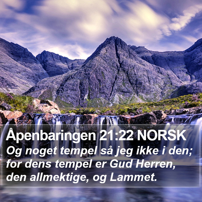 Åpenbaringen 21:22 NORSK Bible Study