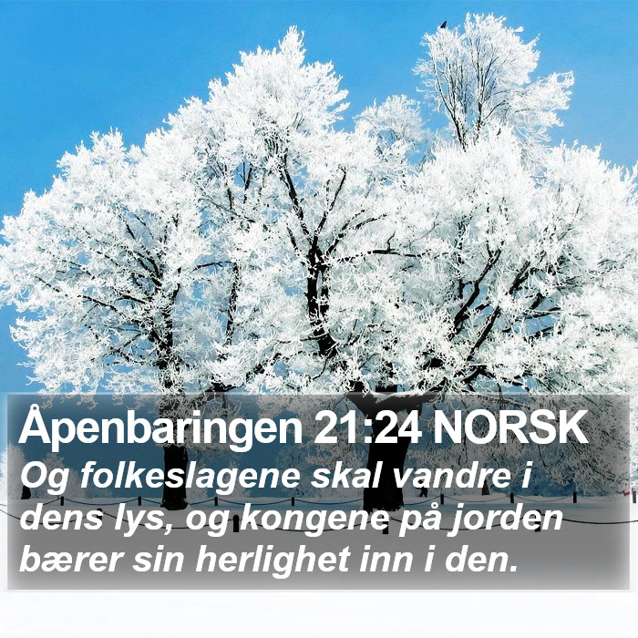 Åpenbaringen 21:24 NORSK Bible Study