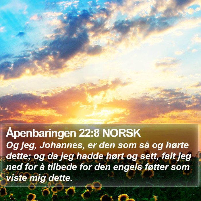 Åpenbaringen 22:8 NORSK Bible Study