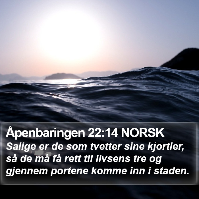 Åpenbaringen 22:14 NORSK Bible Study