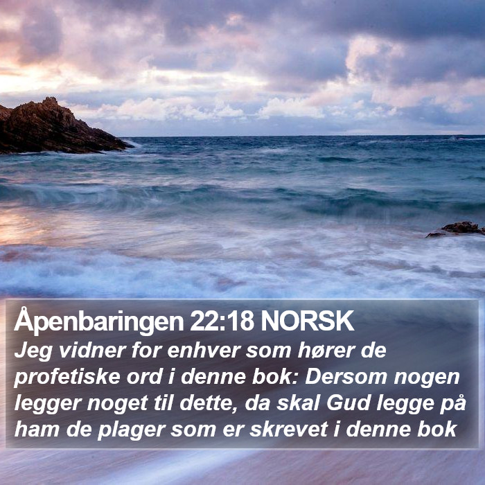 Åpenbaringen 22:18 NORSK Bible Study